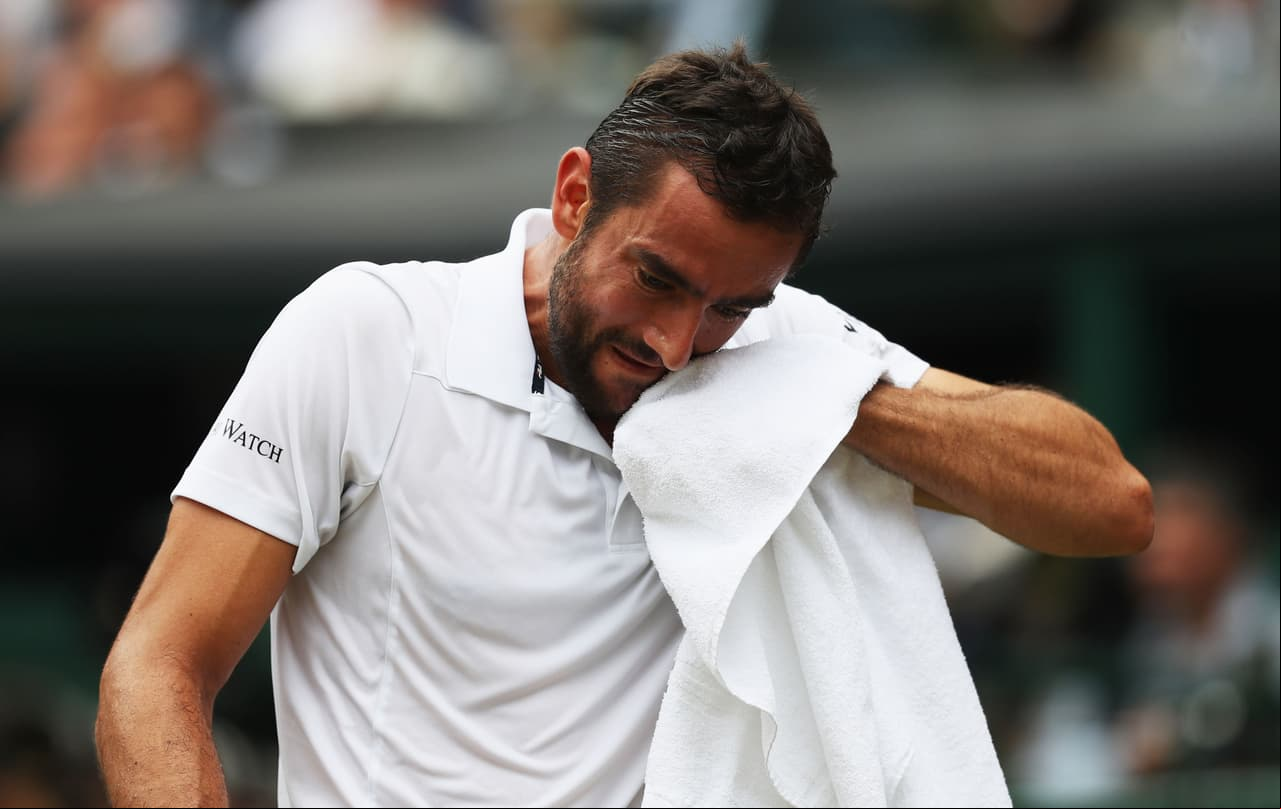 La final de la rama varonil de Wimbledon 2017 tuvo el rostro de sufrimiento del croata Marin Cilic.