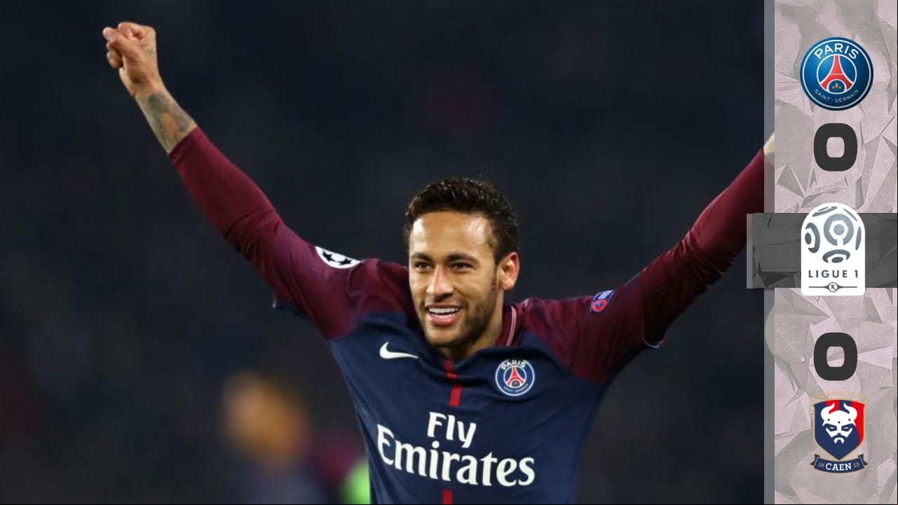 3-0: No hubo rival para un PSG que, con gol de Neymar incluido, superó sin problemas al Caen