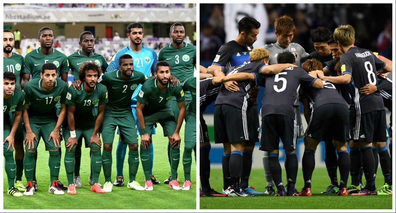 AFC - Grupo B: Arabia Saudita y Japón se enfrentan el martes por lo que podría ser el juego por el primer lugar de la zona.