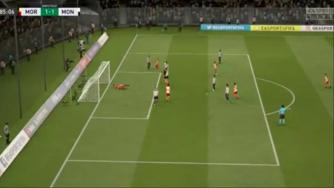 Aunque fue un encuentro parejo, Luis Cárdenas se vio superado y recibió dos goles en su primera derrota del futbol virtual.