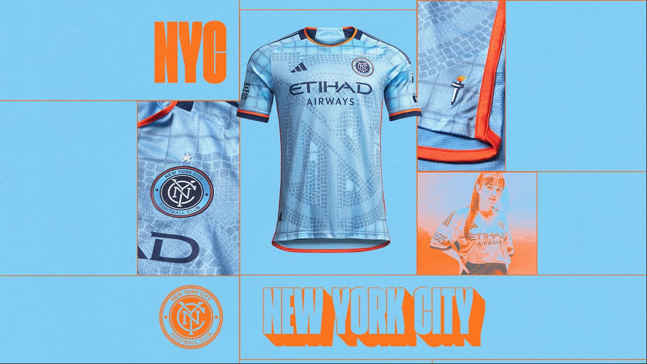 Con el mapa de 'la Gran Manzana': NYCFC muestra su camiseta para 2023