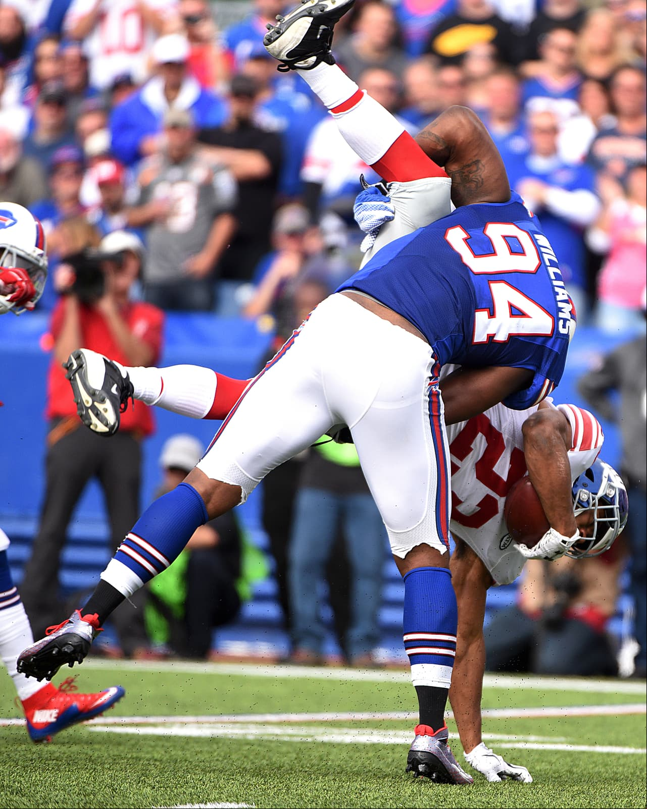 Te presentamos las mejores imágenes en el triunfo de los New York Giants por 24-10 sobre los Buffalo Bills en la semana 4 de la NFL (AP-NFL).