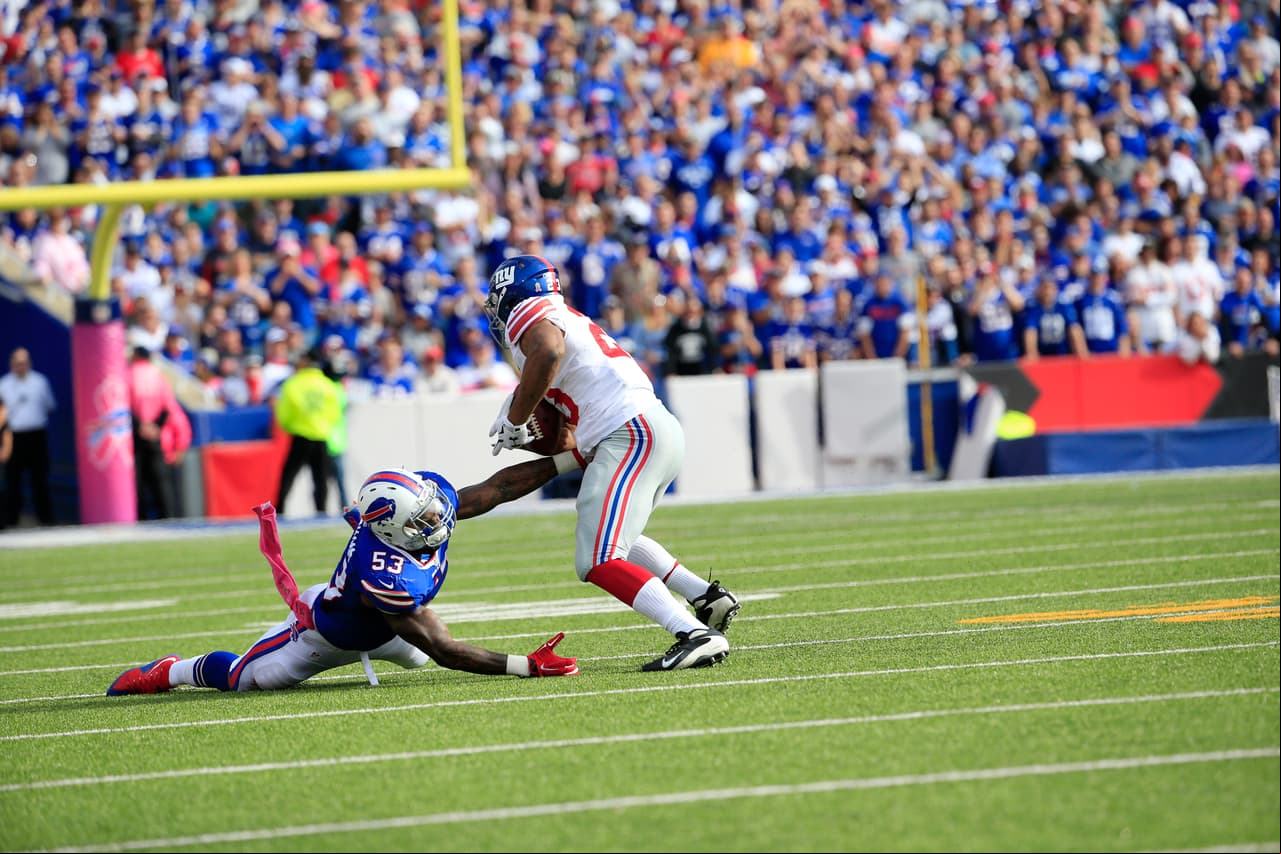 Te presentamos las mejores imágenes en el triunfo de los New York Giants por 24-10 sobre los Buffalo Bills en la semana 4 de la NFL (AP-NFL).