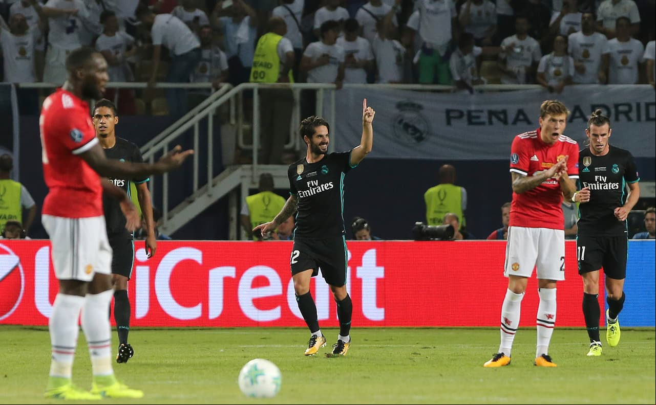 Incluso, ante la ausencia de Cristiano Ronaldo, Isco marcó en la final de la Supercopa de Europa.