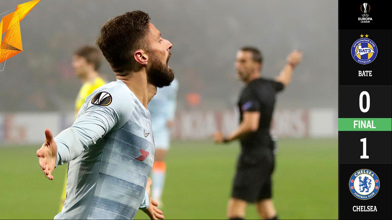 Chelsea, con lo justo, venció al BATE Borisov y aseguró su boleto a la siguiente fase