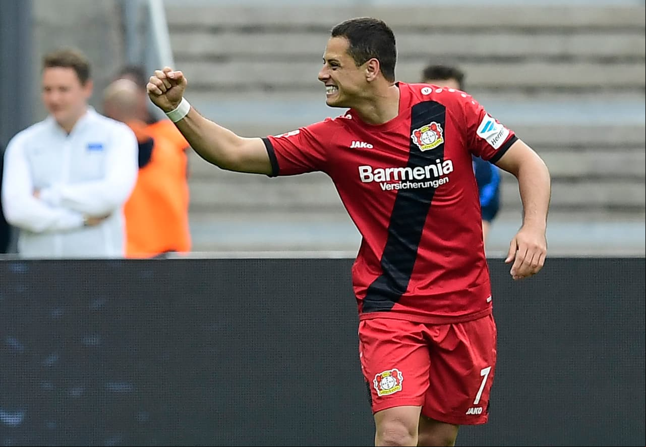 El mexicano Javier Hernández volvió al gol en el final de la temporada de la Bundesliga en el triunfo de Bayer Leverkusen 6-2 en su visita contra Hertha Berlín.