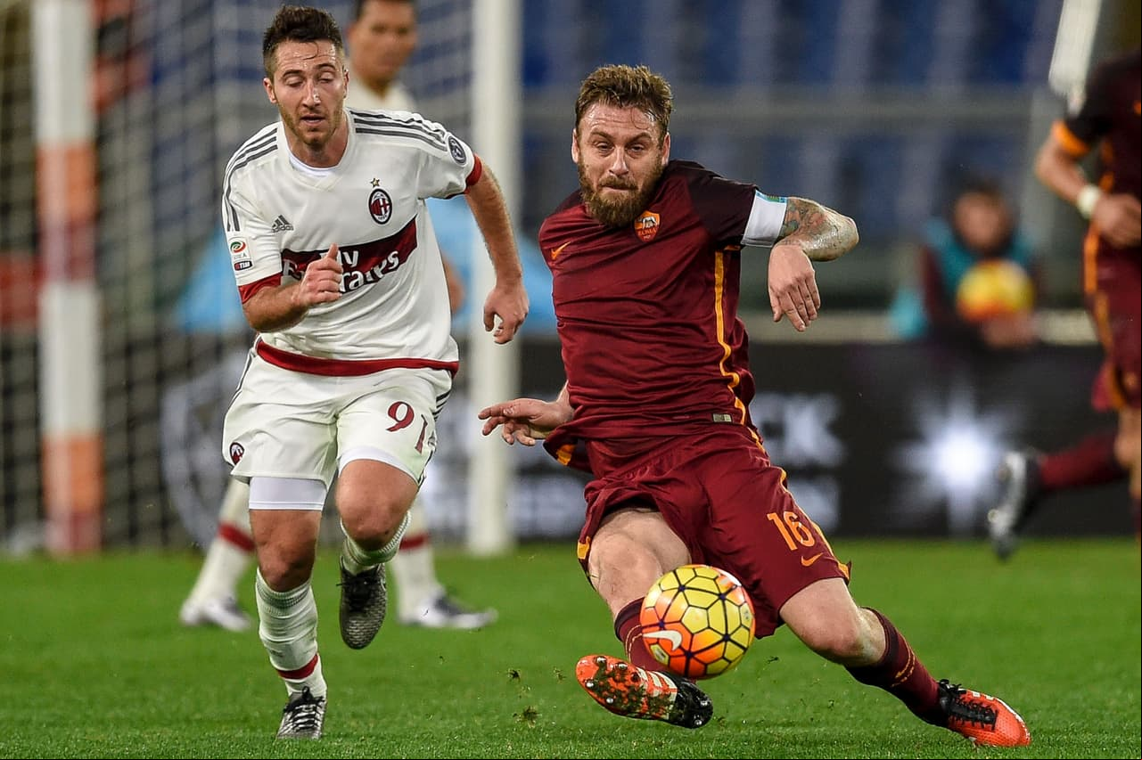 Roma y Milan empataron a uno
