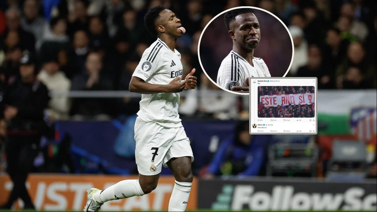 Vinícius Júnior se burla de la afición del Atlético de Madrid