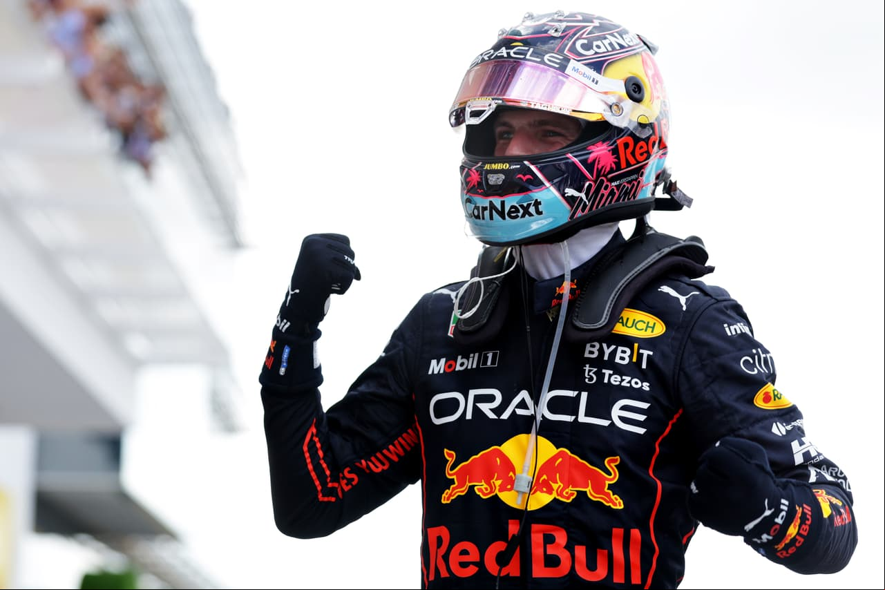 Max Verstappen ganó el primer Gran Premio de Miami, por delante de Charles Leclerc y Carlos Sainz: Checo Pérez fue cuarto.