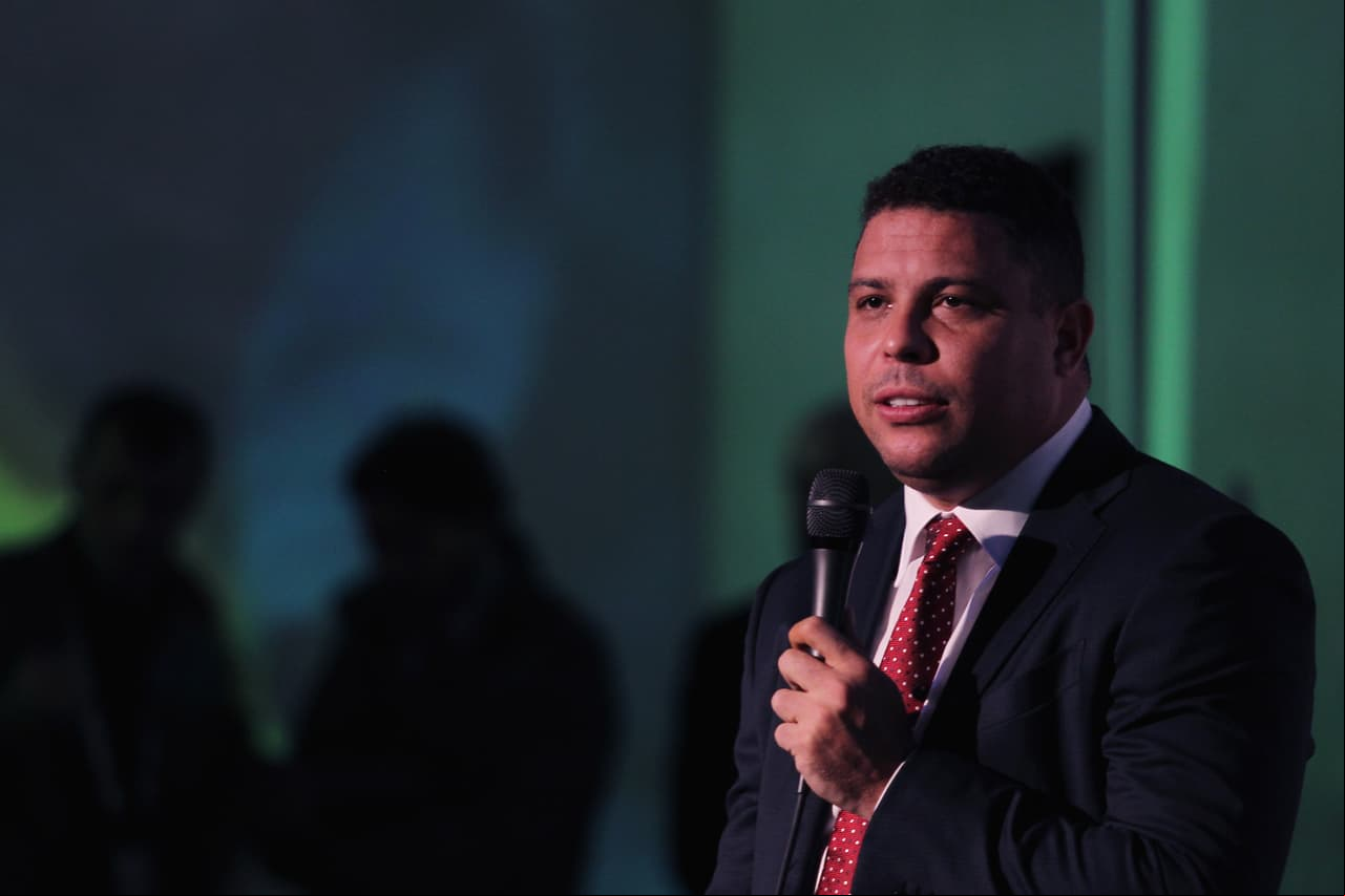 FLORENCE, ITALY - FEBRUARY 22: Ronaldo Luis Nazario de Lima attends a press conference before the Italian Football Federation Hall of Fame Award ceremony at Palazzo Vecchio on February 22, 2016 in Florence, Italy. (Photo by Paolo Bruno/Getty Images)