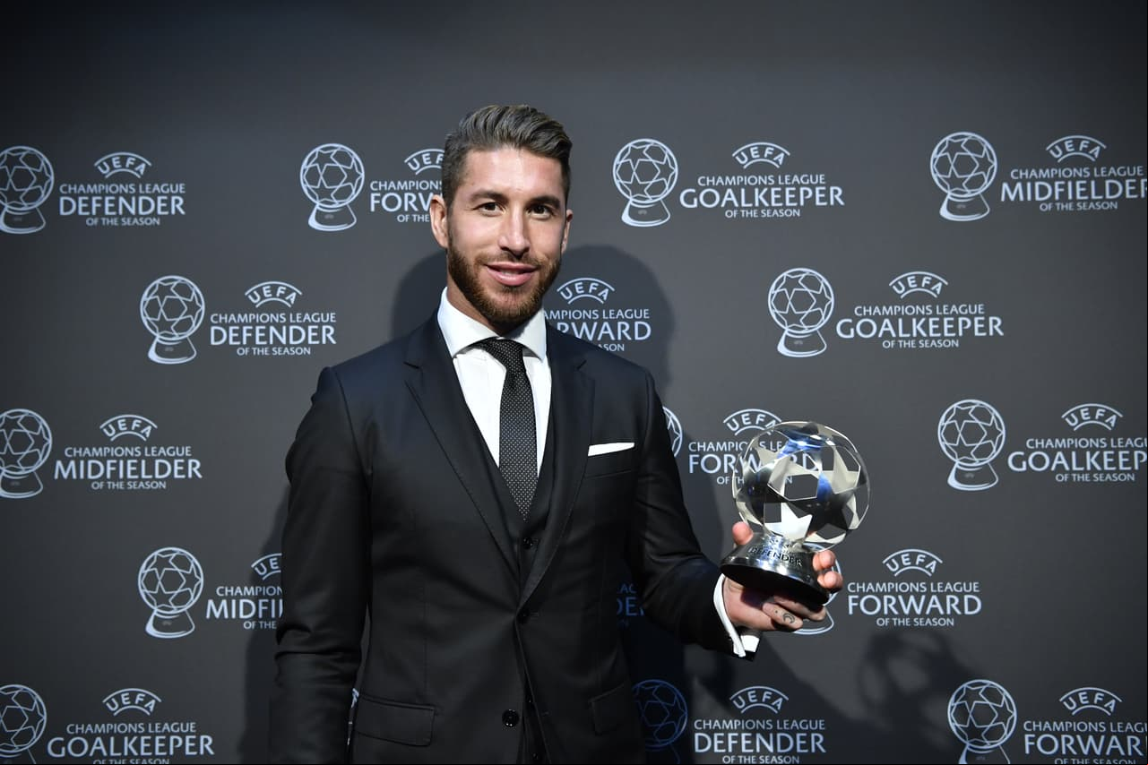 Sergio Ramos fue nombrado el mejor defensa de la temporada en Champions League.