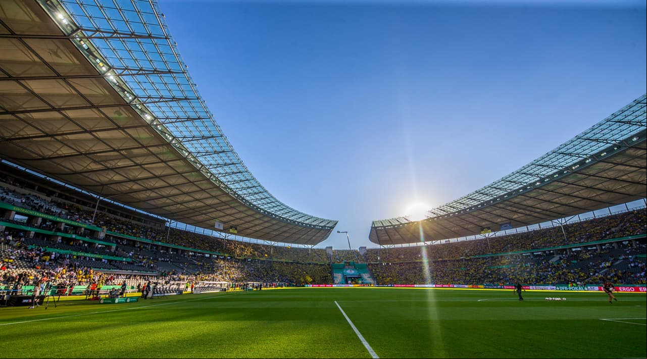 El estadio Olímpico de Berlín fue uno de los diez escenarios elegidos para la candidatura de Alemania en la Eurocopa de 2024, en una muestra de los espectaculares escenarios a disposición.