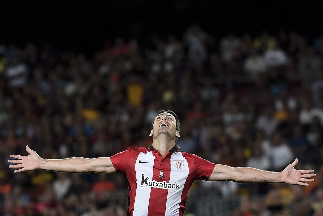 Aduriz hizo el gol del empate ante Villarreal.