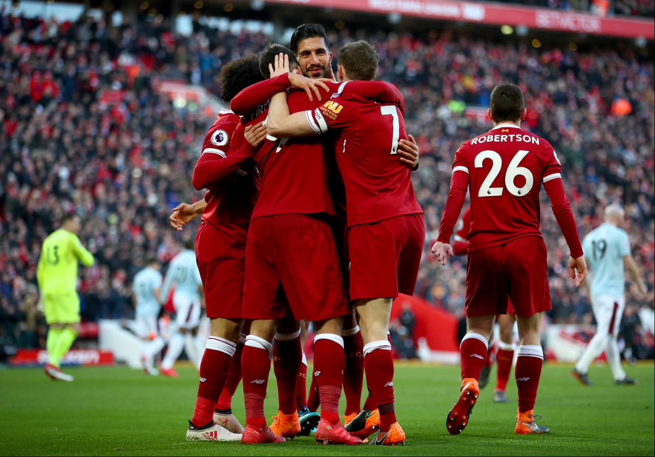 La ofensiva del Liverpool mostró su contundencia en el 4-1 contra West Ham United en la fecha 28 de la Premier League.