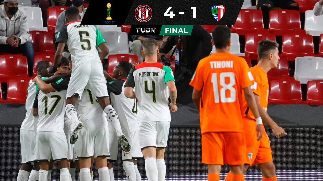 Al Jazira se mete a Cuartos del Mundial de Clubes tras golear al AS Pirae