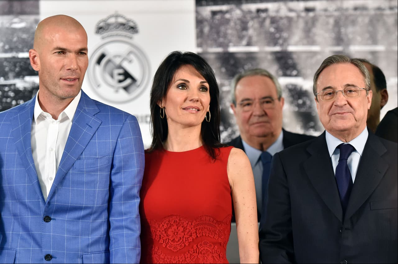 Zinedina Zidane y Veronique Fernández-Lentisco - El actual entrenador del Real Madrid C.F. sostiene una duradera relación con su pareja. Son padres de 4 hijos.