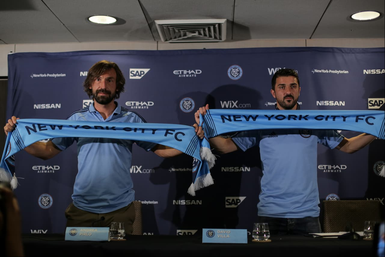 "Este puede ser el año de NYCFC" dicen los 'jóvenes veteranos' Andrea Pirlo y David Villa
