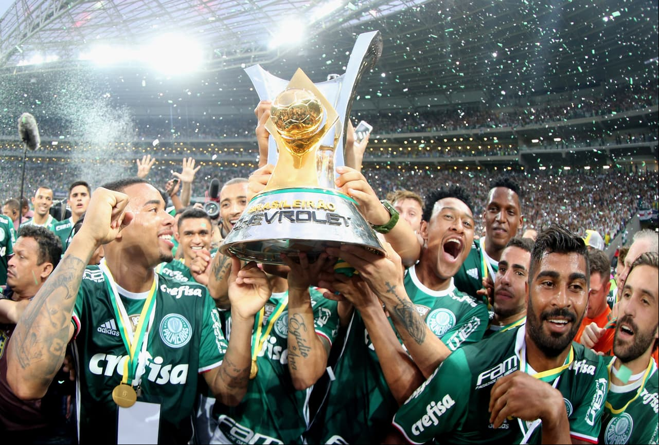 7. Brasileirao (Brasil - Conmebol) / 897 puntos: Palmeiras es el último campeón del fútbol de este país, que en el ámbito internacional ha quedao relegado.