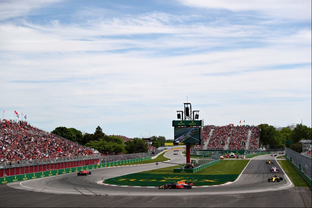 La sede del Gran Premio de Canadá es el espectacular ciurcuito Jacques Villeneuve, una de las joyas de la F1. Aquí en primer plano la famosa curva Hairpin.