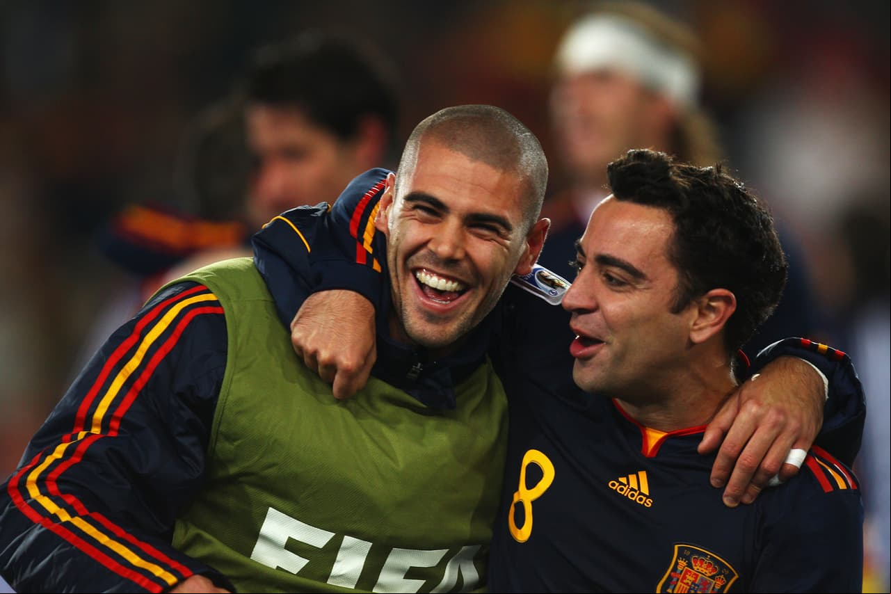Valdés además llevó su buen rollo del Barcelona a la selección.