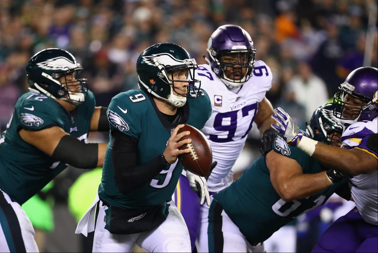 Final de Conferencia: Minnesota partía como favorito, pero Foles jugó a lo Tom Brady, lanzó tres TD’s y selló el pase de los Eagles a su tercer Super Bowl.