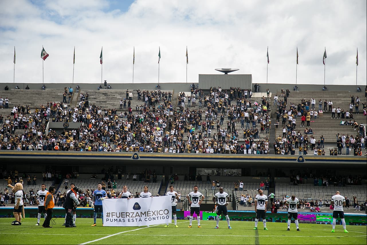 El mal paso de los Pumas se ve reflejado en la floja entrada del Estadio Universitario.