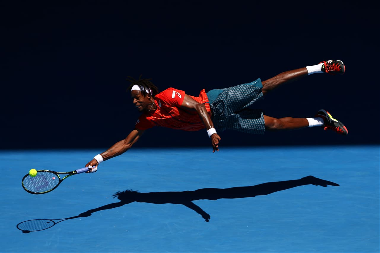 El francés Gael Monfils demostró desde el principio de año que pelearía cualquier bola en juego. Durante el Abierto de Australia regaló este momento, aunque luego se quedara eliminado en cuartos de final por el canadiense Milos Raonic.
