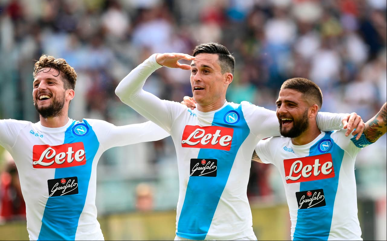 16: Nápoles ha estado en la pelea en la Liga de Italia con un trio como Dries Mertens (10), José Callejón (5) y Lorenzo Insigne (4) que han puesto en la mesa 19 goles.