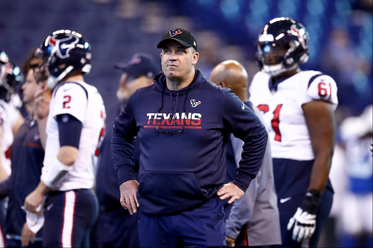 8) Bill O'Brien, Houston Texans. Es verdad que 2017 fue un pésimo año (4-12) en gran medida por las lesiones, fue su primer año perdedor de los cuatro que suma en Houston. En 2018 estará a prueba.