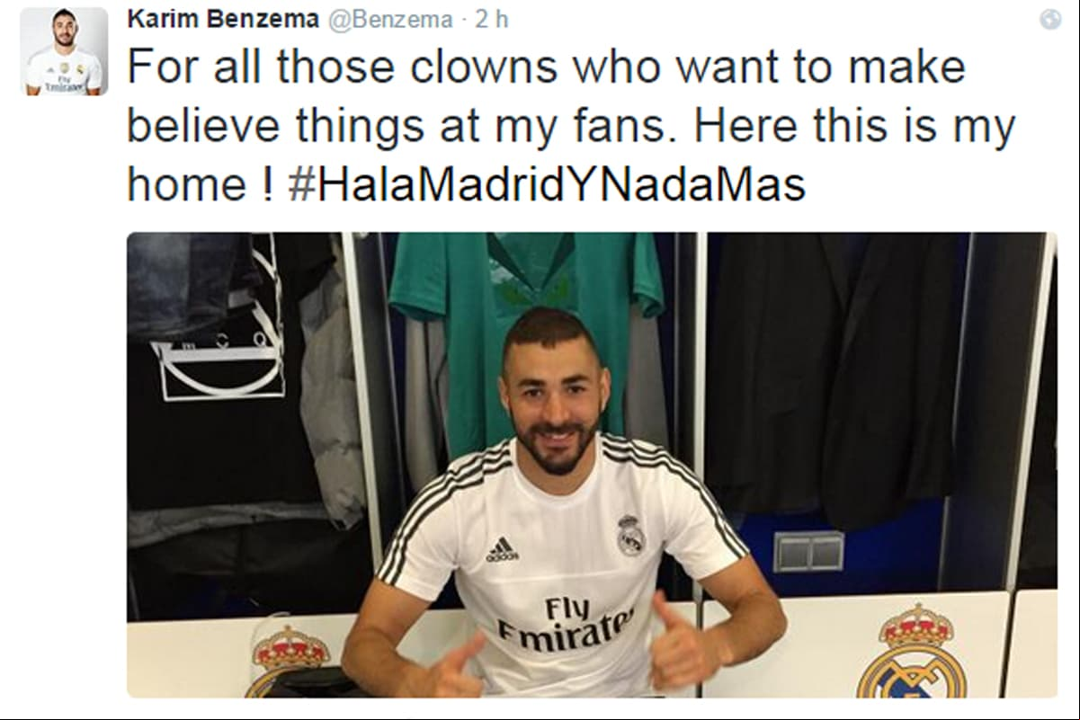 Benzema llama 'payasos' a quienes lo vinculan con Arsenal y asegura: "¡Esta es mi casa!"