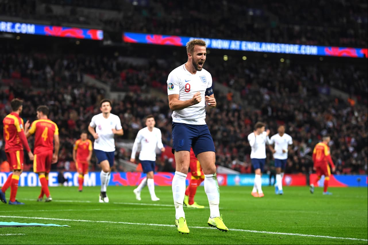 Harry Kane pone su sello a la victoria ante Montenegro anotando un hat trick. Inglaterra consigue su pase a la Euro 2020 con goleada por siete goles a cero.