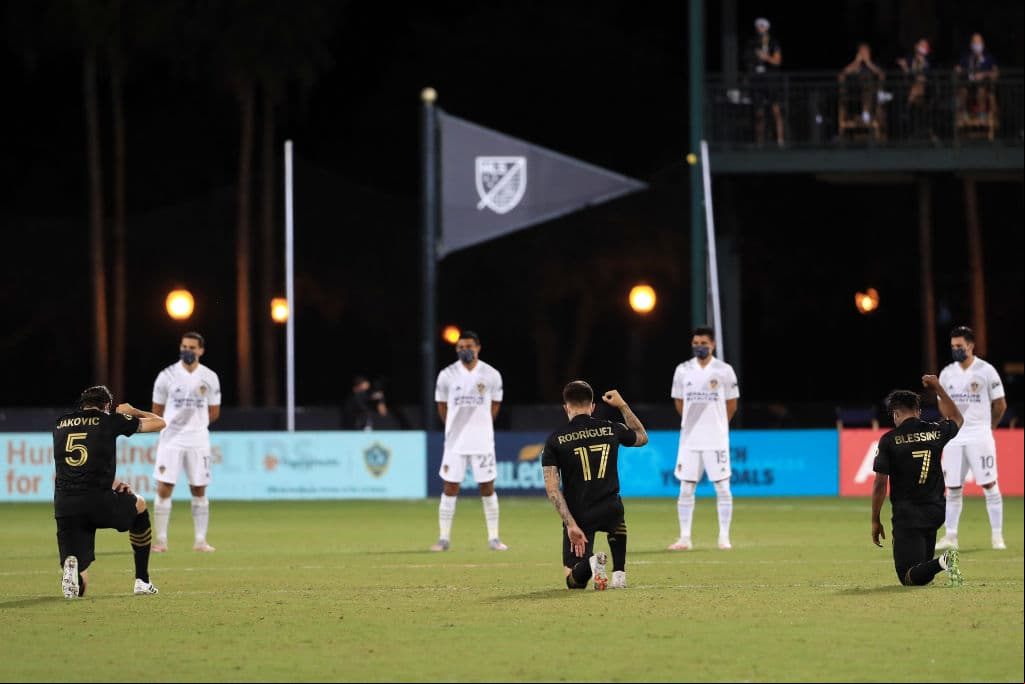Las protestas pacíficas se han mantenido en el regreso de la MLS.