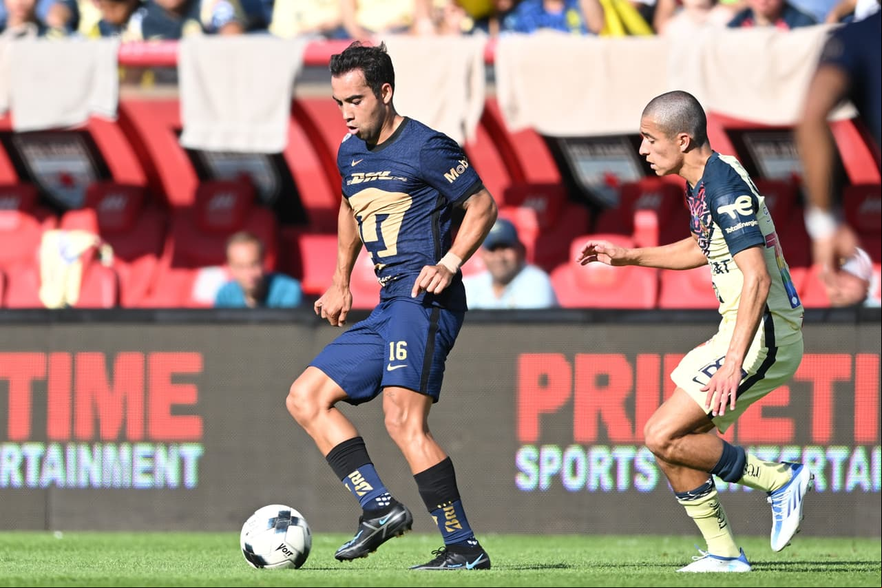 Pumas se impuso al América en partido amistoso con una gran actuación de Juan Ignacio Dinenno, quien hizo un doblete.