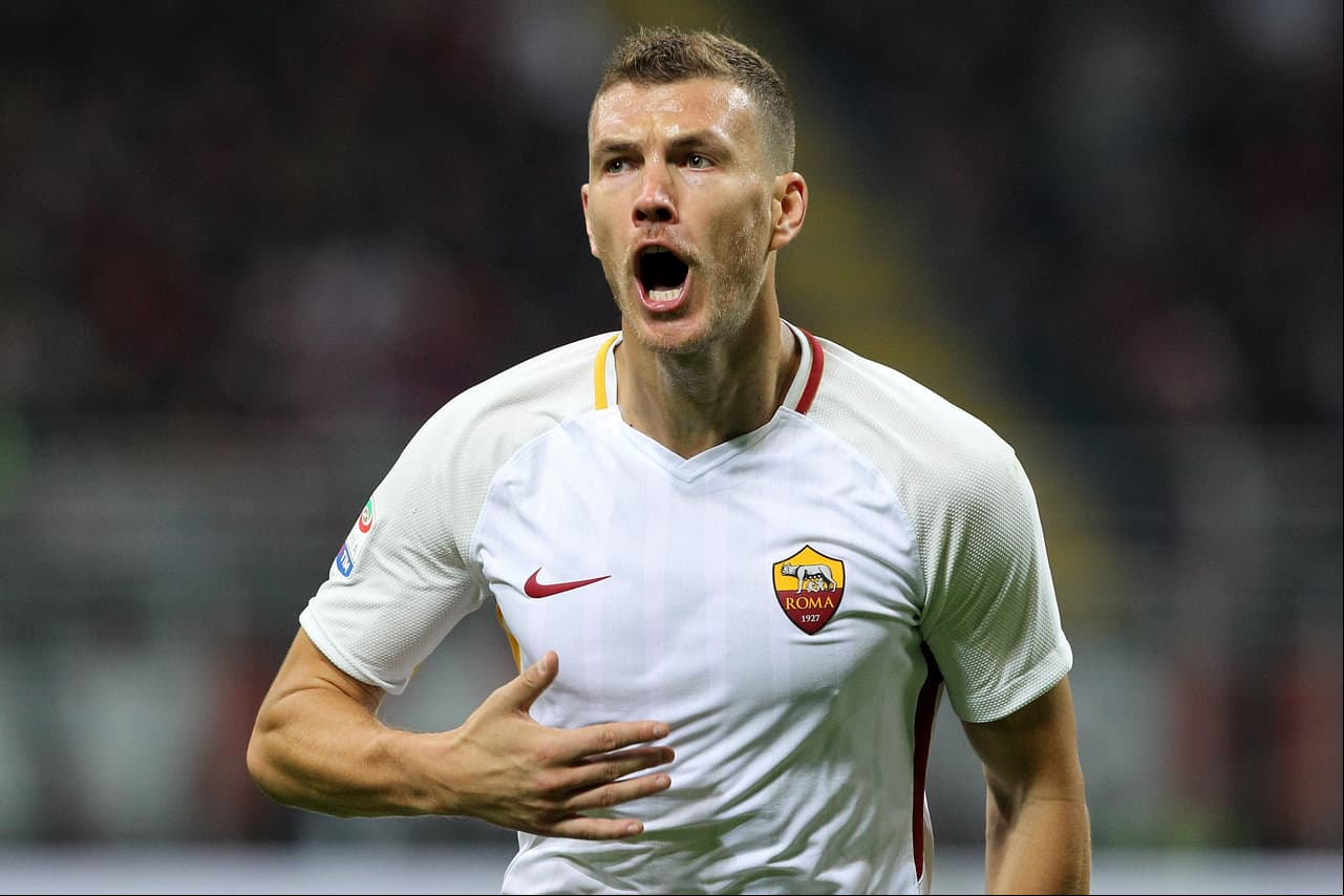 Edin Dzeko es artillero con Roma y referente en la selección de Bosnia-Herzegovina, que no le alcanzó para ir al Mundial.