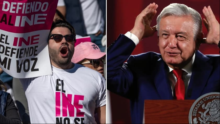 AMLO califica la marcha contra reforma electoral como un "striptease del conservadurismo"
