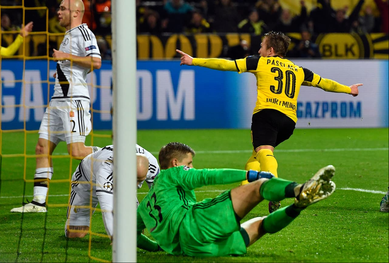 Con el gol del minuto 81 de lack por Dortmund y el de Nikolic al 83 por el Legia se empataban los 11 tantos registrados antes como la máxima cantidad hasta el momento en un partido de Champions.