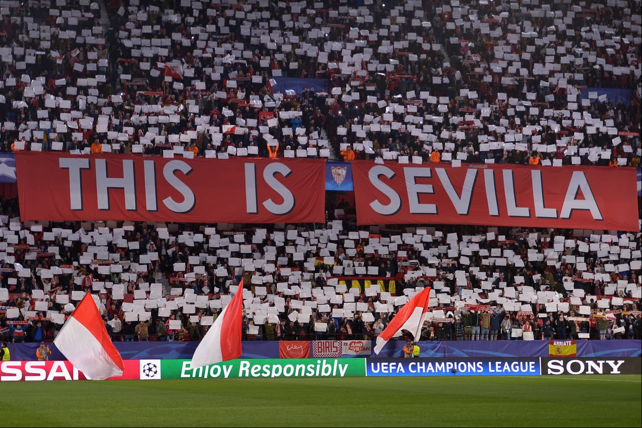 Sevilla tuvo gran parte de la iniciativa del partido, impulsado por el apoyo de su público en el estadio Raúl Sánchez Pizjuán.