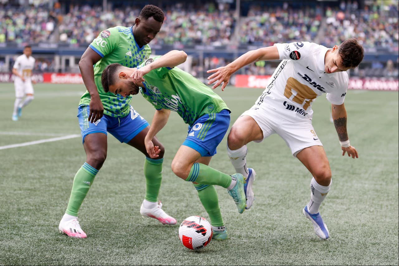 Seattle Sounders fue ampliamente superior a Pumas y se impuso con un doblete de Raúl Ruidíaz y otro tanto de Nicolás Lodeiro.