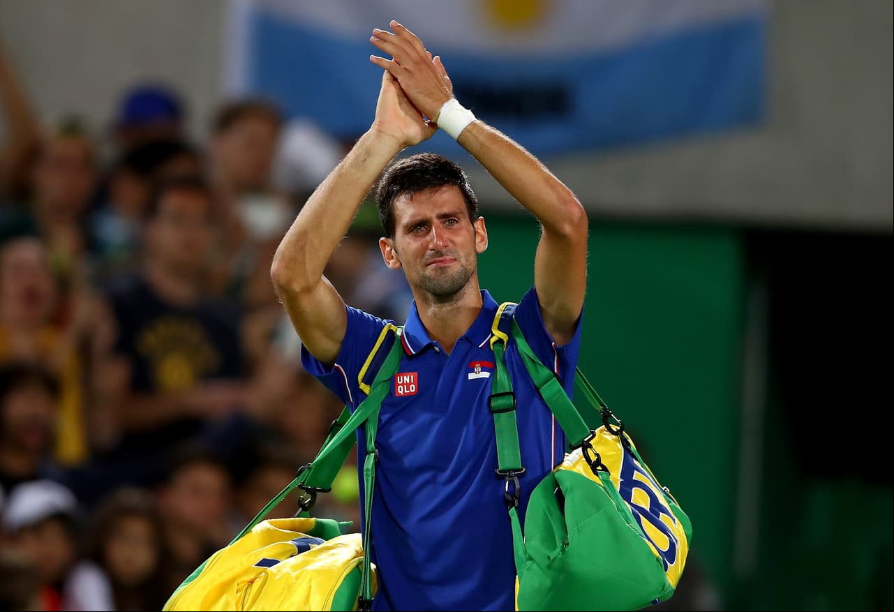 Novak Djokovic cayó en lágrimas tras su eliminación en Río 2016.