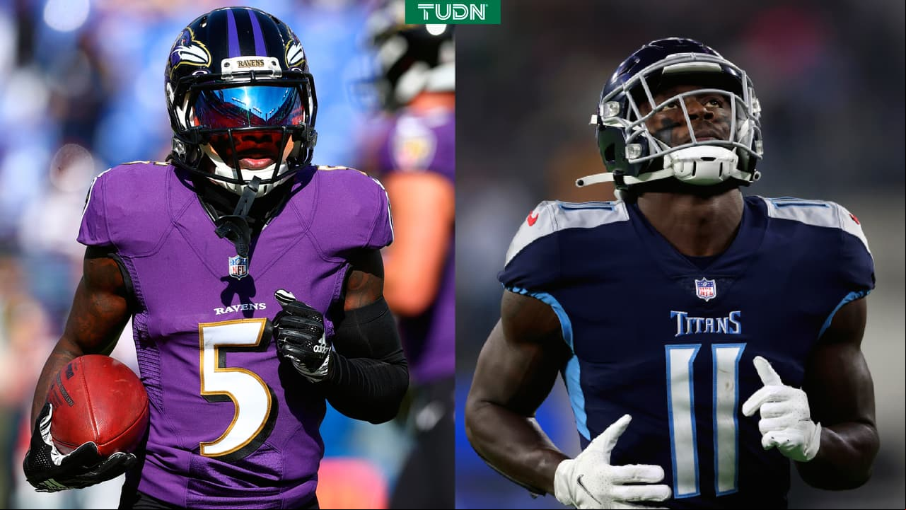 Marquise Brown y AJ Brown
