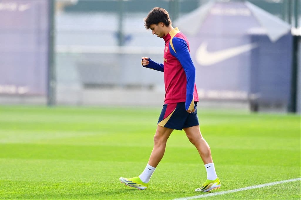 Joao Félix vuelve a entrenarse a dos días del partido de Champions ante Napoli
