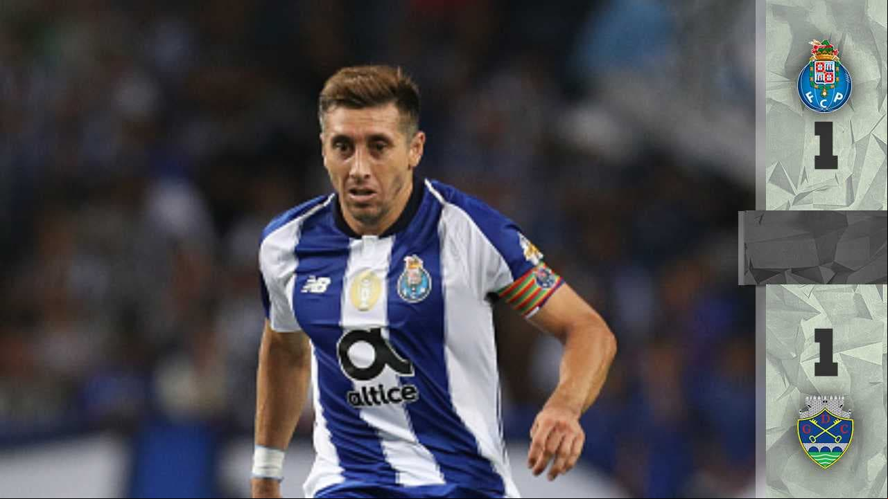 Con Herrera y Corona titulares, Porto iguala 1-1 con el Chaves por la Copa
