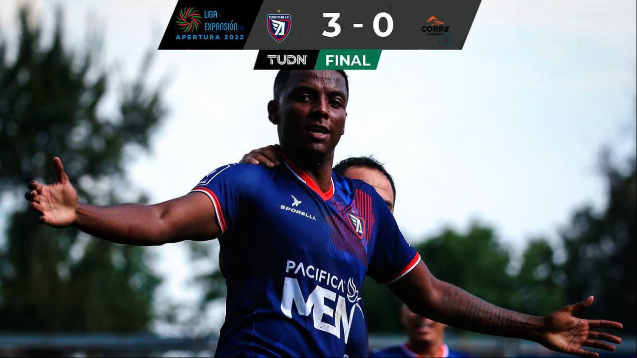 Sigue la racha goleadora de Maleck: Anotó en el Tepa 3-0 Correcaminos