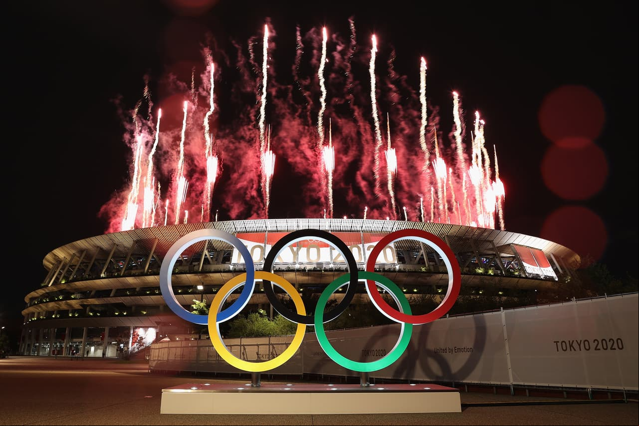 Las postales simplemente son espectaculares alrededor del estadio olímpico de Tokyo 2020.