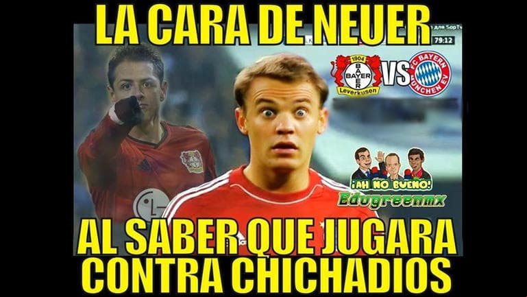 Memes del Chicharito ante Bayern Munich