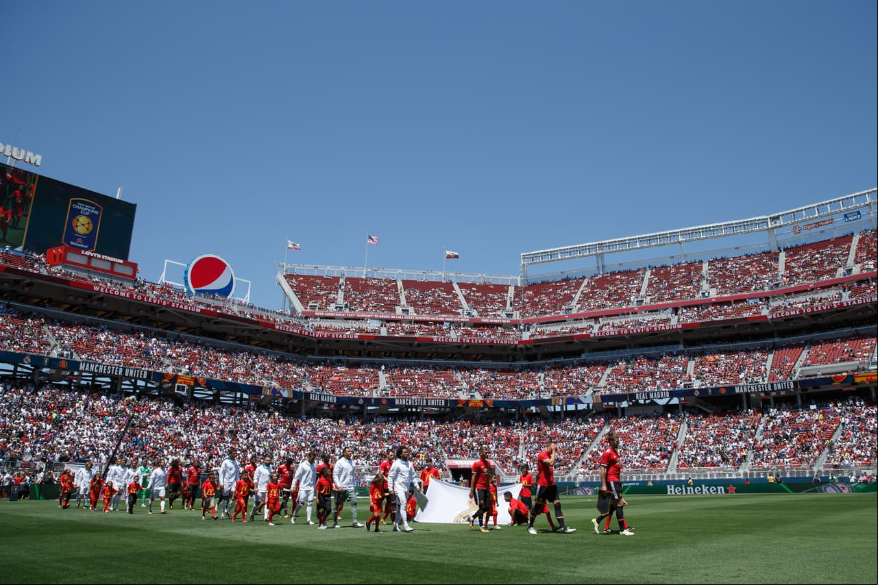 El Levi's Stadium estuvo a reventar para ver a dos de los clubes más grandes de Europa.