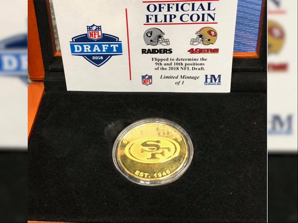 Un volado decidió el destino de 49ers y Raiders en el NFL Draft 