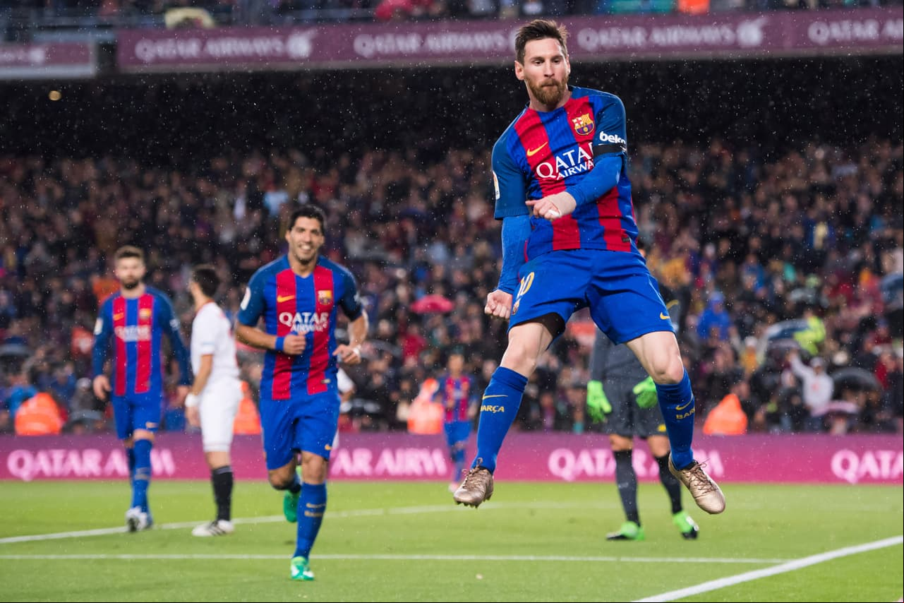 2. Lionel Messi (Barcelona) - La 'pulga' lleva esta temporada de La Liga 7 asistencias y 27 goles para una participación en anotaciones de su equipo de 34.