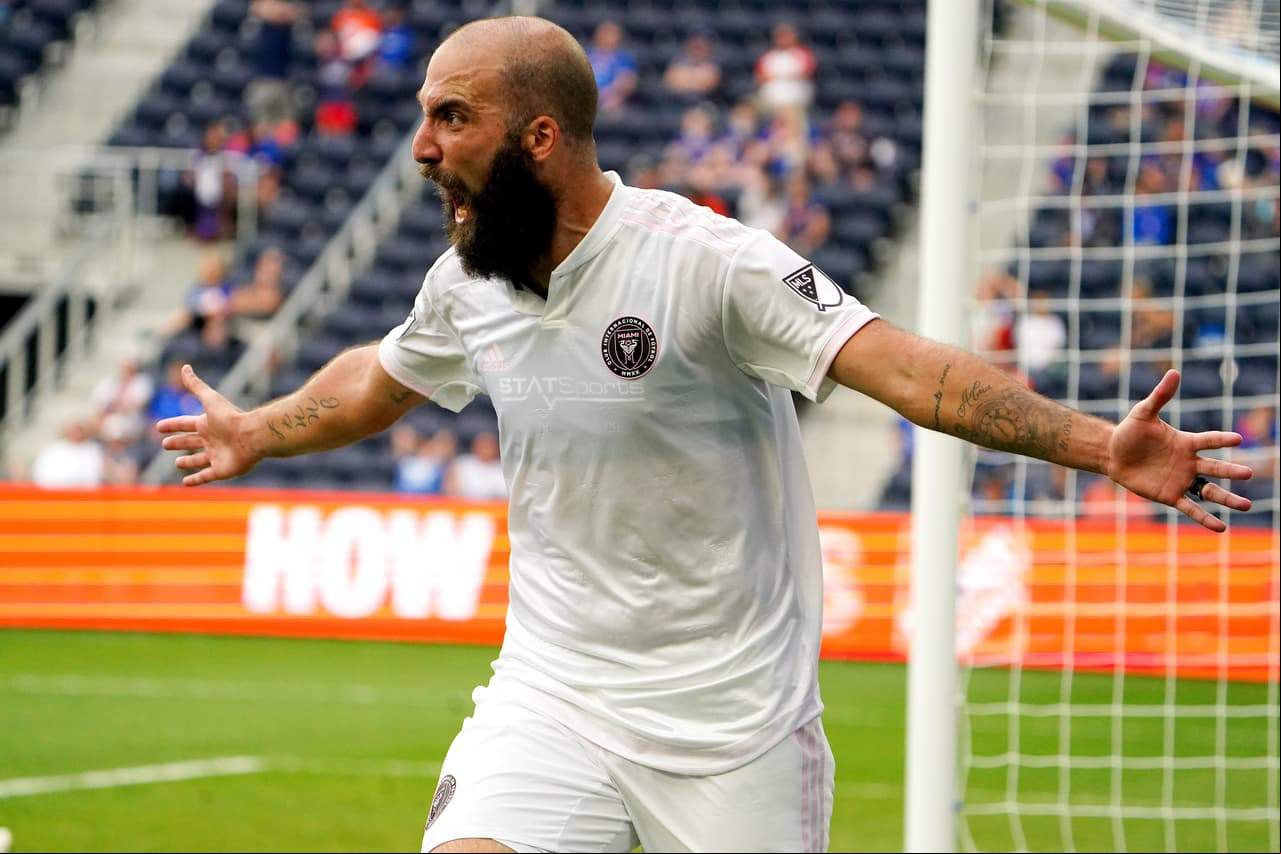 Gonzalo Higuaín anotó dos tantos para el 3-2 de Inter Miami CF ante el FC Cincinnati en el estreno del TQL Stadium.