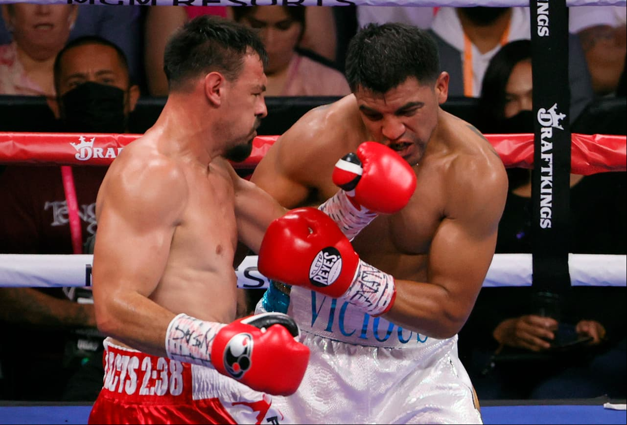 En duelo de veteranos, Robert Guerrero superó por decisión unánime a Victor Ortiz en pleito a 10 rounds en peso wélter para dar paso a la contienda estelar.
